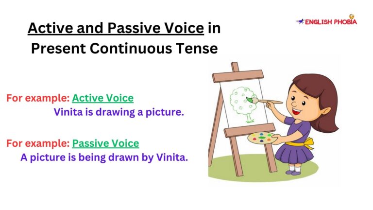 Active and Passive Voice in Present Continuous Tense