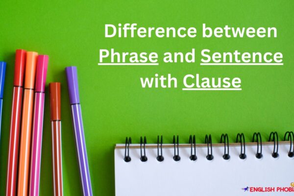 difference between sentence and phrase